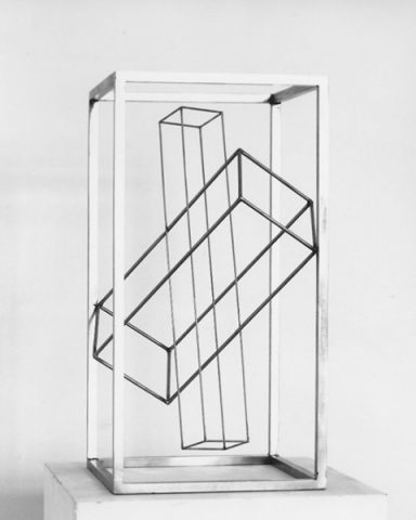 Quadardurchdringung Quadardurchdringung, 1998, Edelstahl